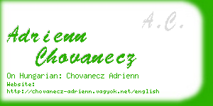 adrienn chovanecz business card